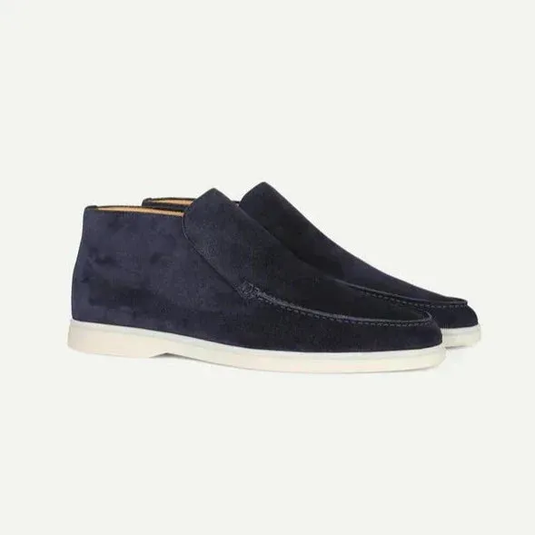 Calf Suede Loafers Summer Elegant Wear Slip-Ons