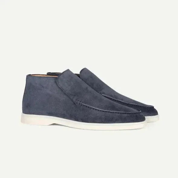 Calf Suede Loafers Summer Elegant Wear Slip-Ons