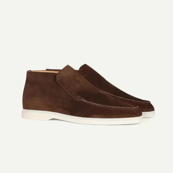 Calf Suede Loafers Summer Elegant Wear Slip-Ons