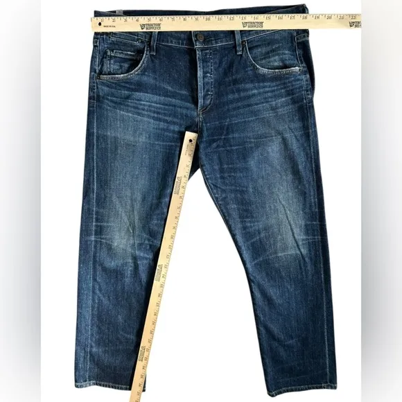 Citizens of Humanity Womens EMERSON SLIM BOYFRIEND Blue Ridge Button Denim Jeans