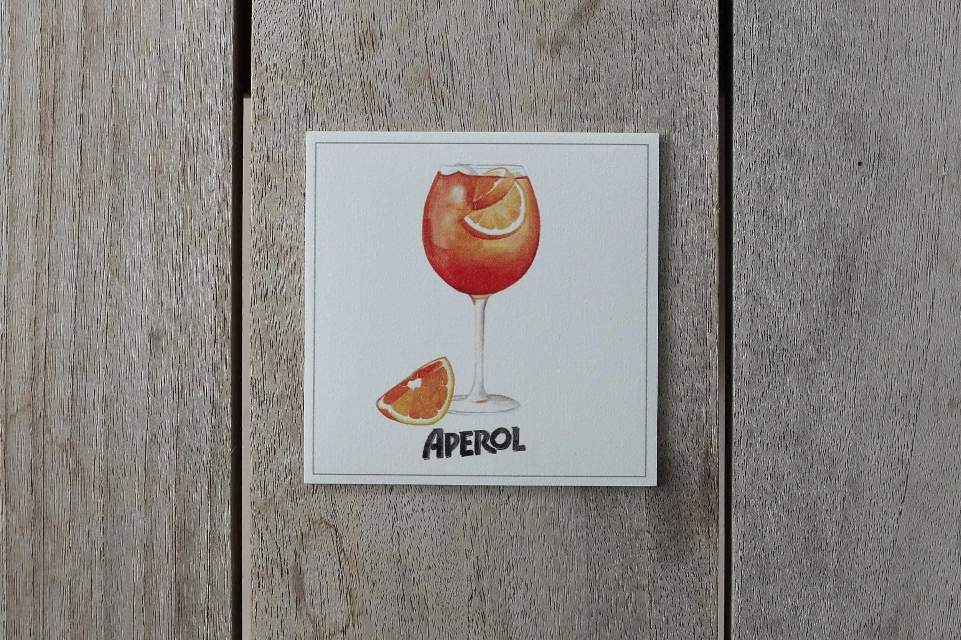 Collection spritz - sous-verres de vinyle (4) / vinyl coasters (4) - spritz aperol