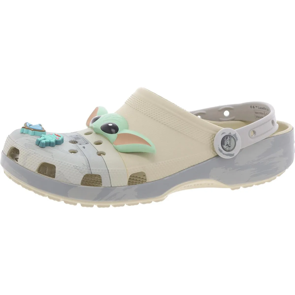 Crocs Mens Classic Grogu Perforated  Clogs
