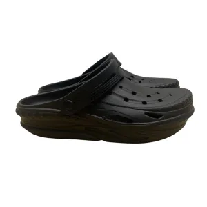 Crocs Women’s All Black Classic Slip-On Clog Sandals Size M7/W9