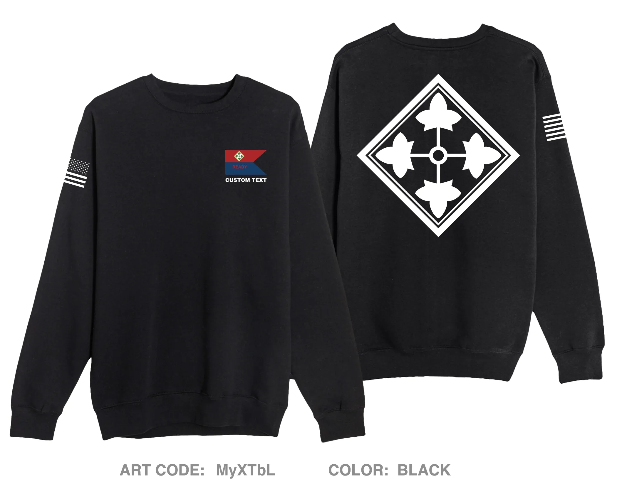 CUSTOM READY CO, HHBN, DIVARTY, 4ID Comfort Unisex Crewneck Sweatshirt - MyXTbL