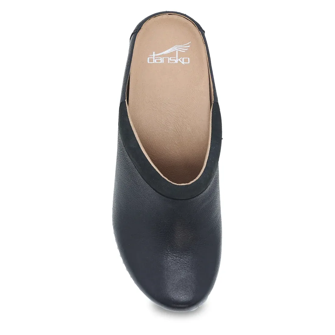 Dansko Women's Sammy Black Milled Burnished Mule Leather 1830029400
