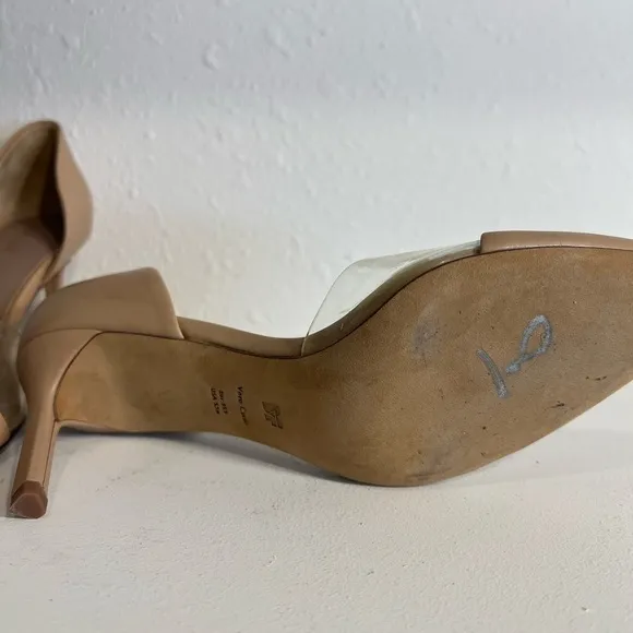 DIANE VON FURSTENBERG - Love Notched D'orsay Pump In Nude/Clear