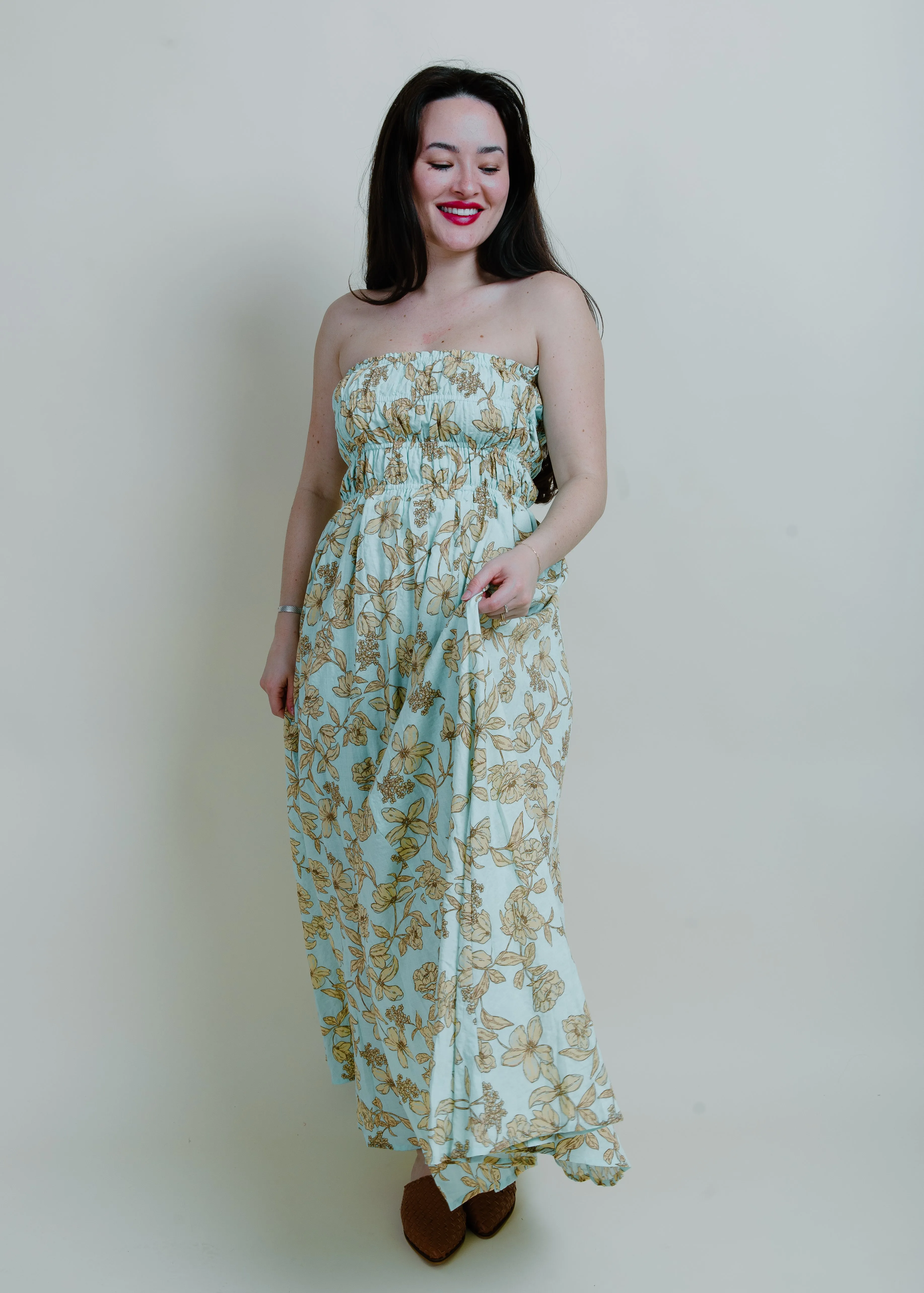 Donna Strapless Maxi Dress