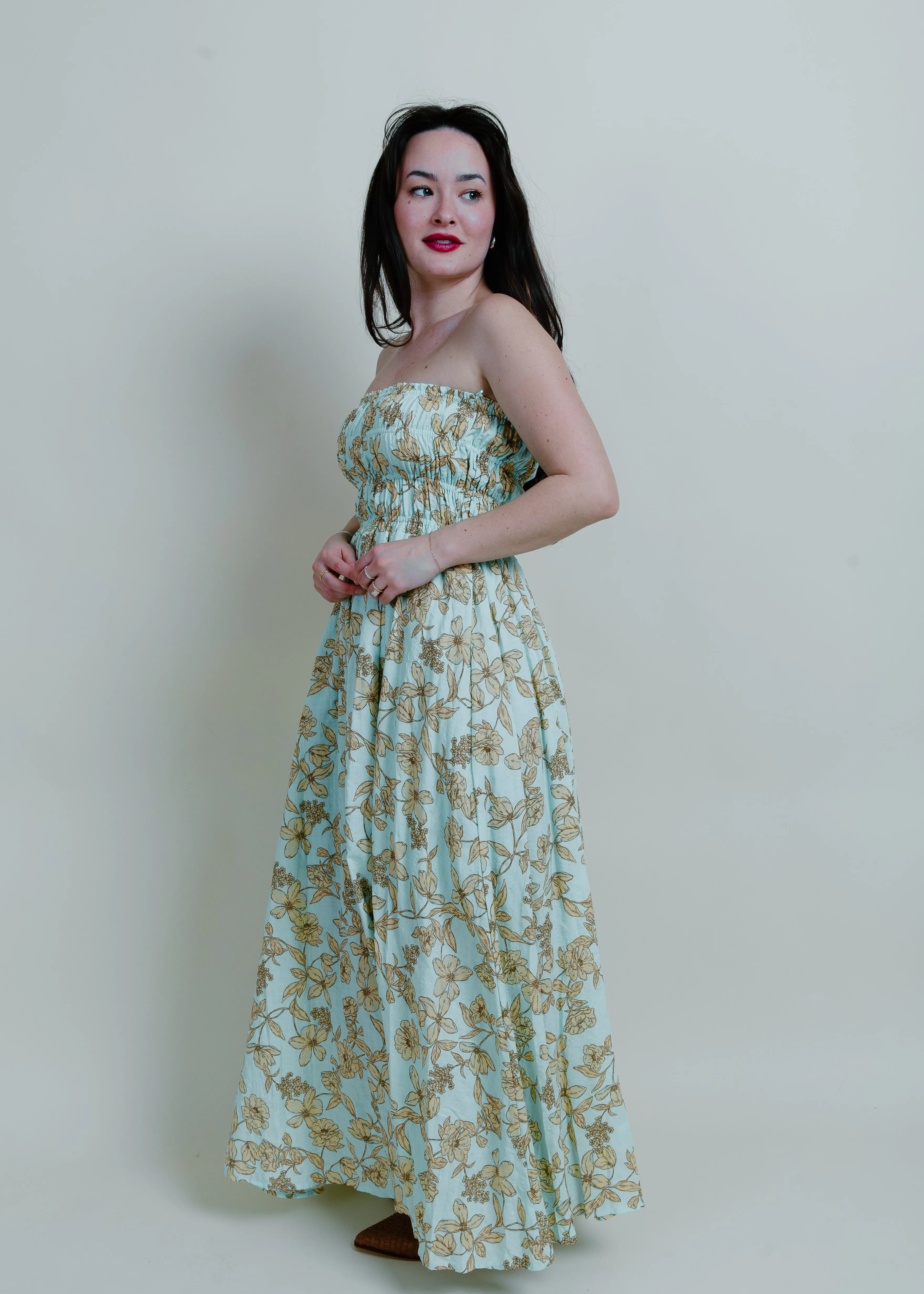 Donna Strapless Maxi Dress