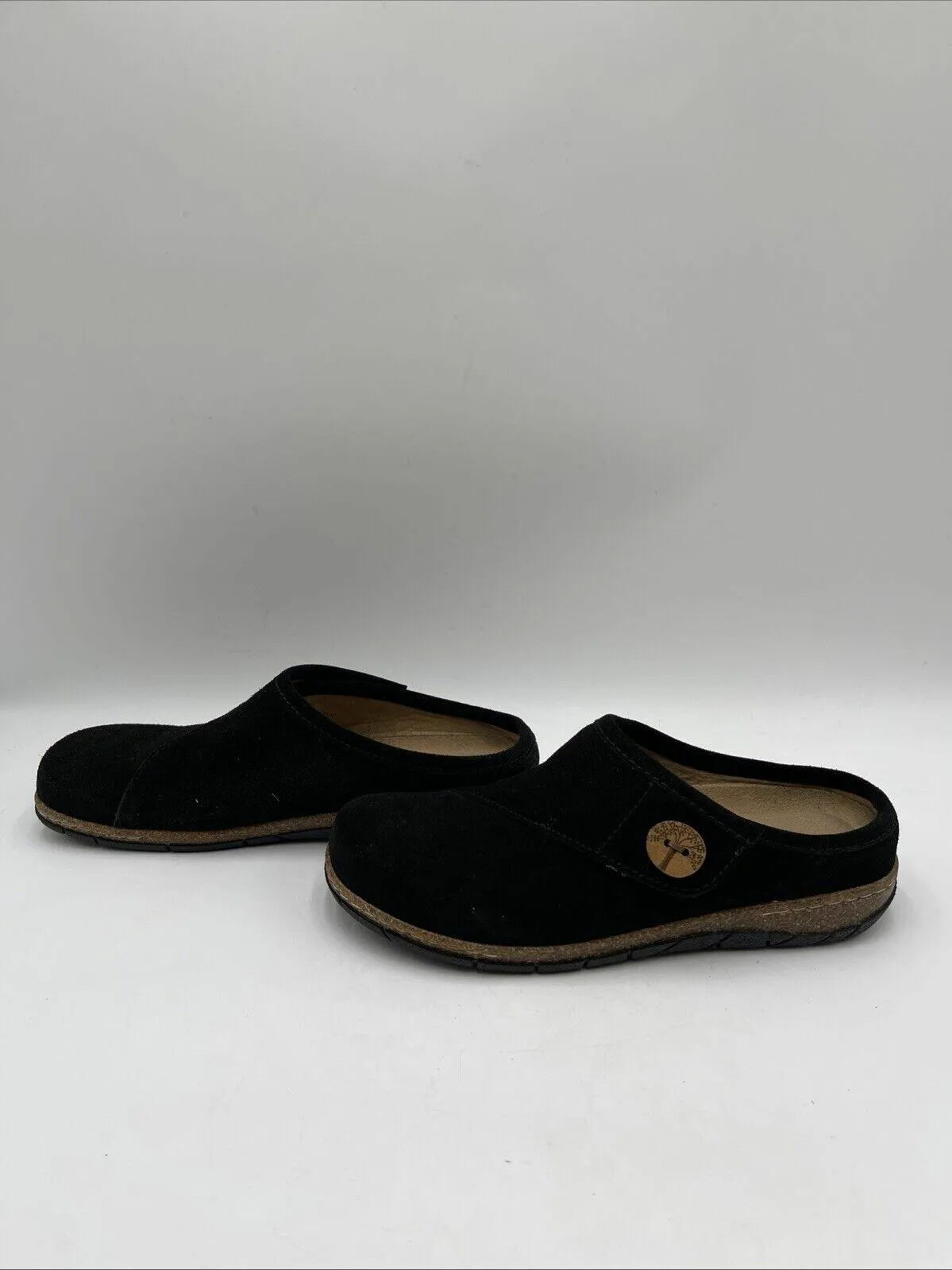 Earth Women's Ezra Clogs Black Size 7.5M - Very Good