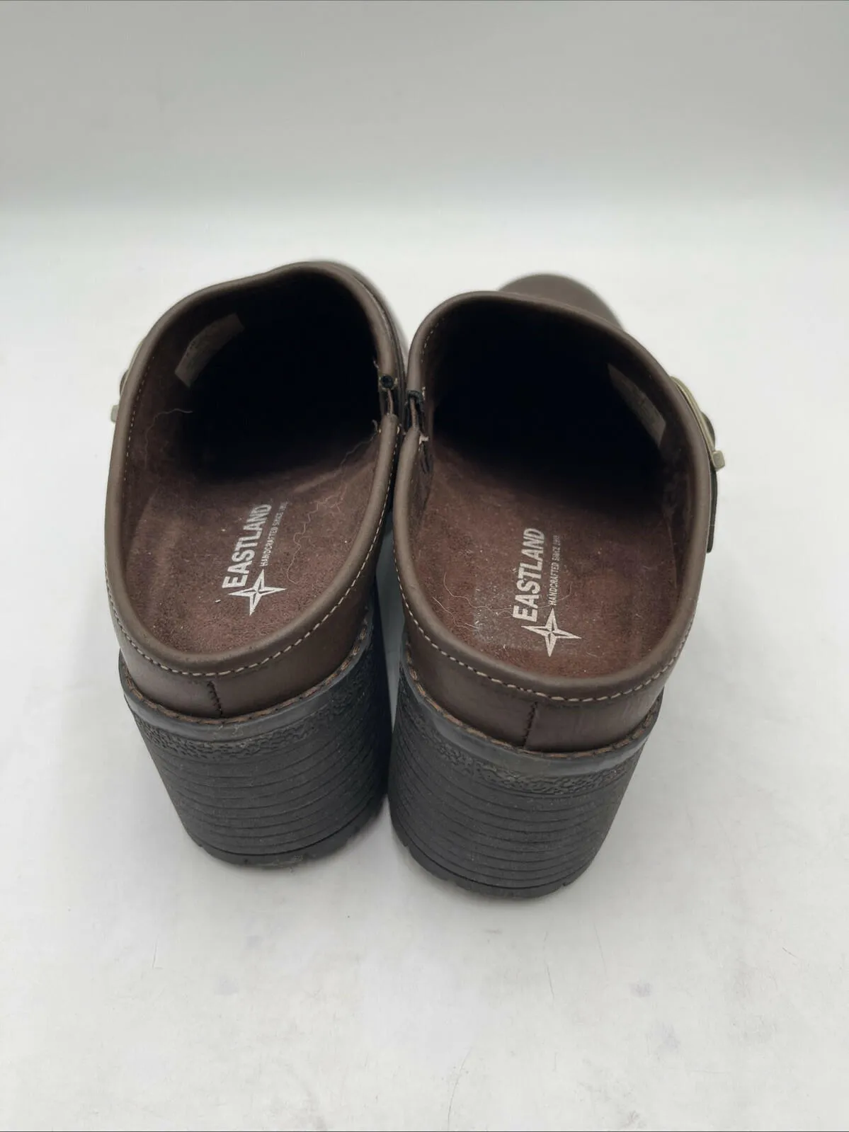 Eastland Women's Nola Clogs Brown Size 8.5 - Very Good