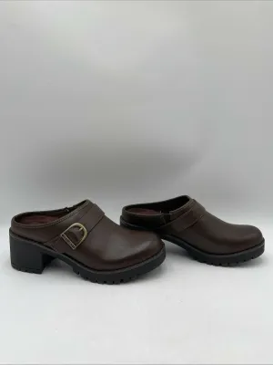 Eastland Women's Nola Clogs Brown Size 8.5 - Very Good