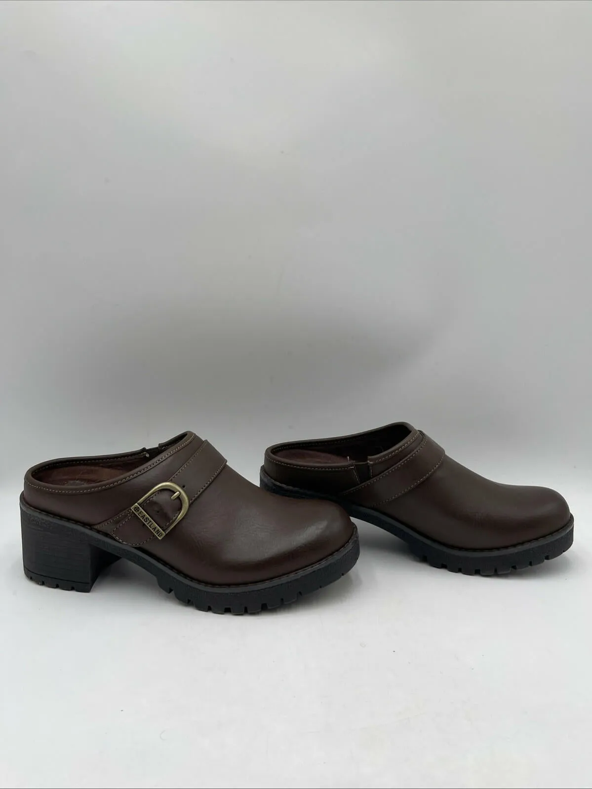 Eastland Women's Nola Clogs Brown Size 8.5 - Very Good