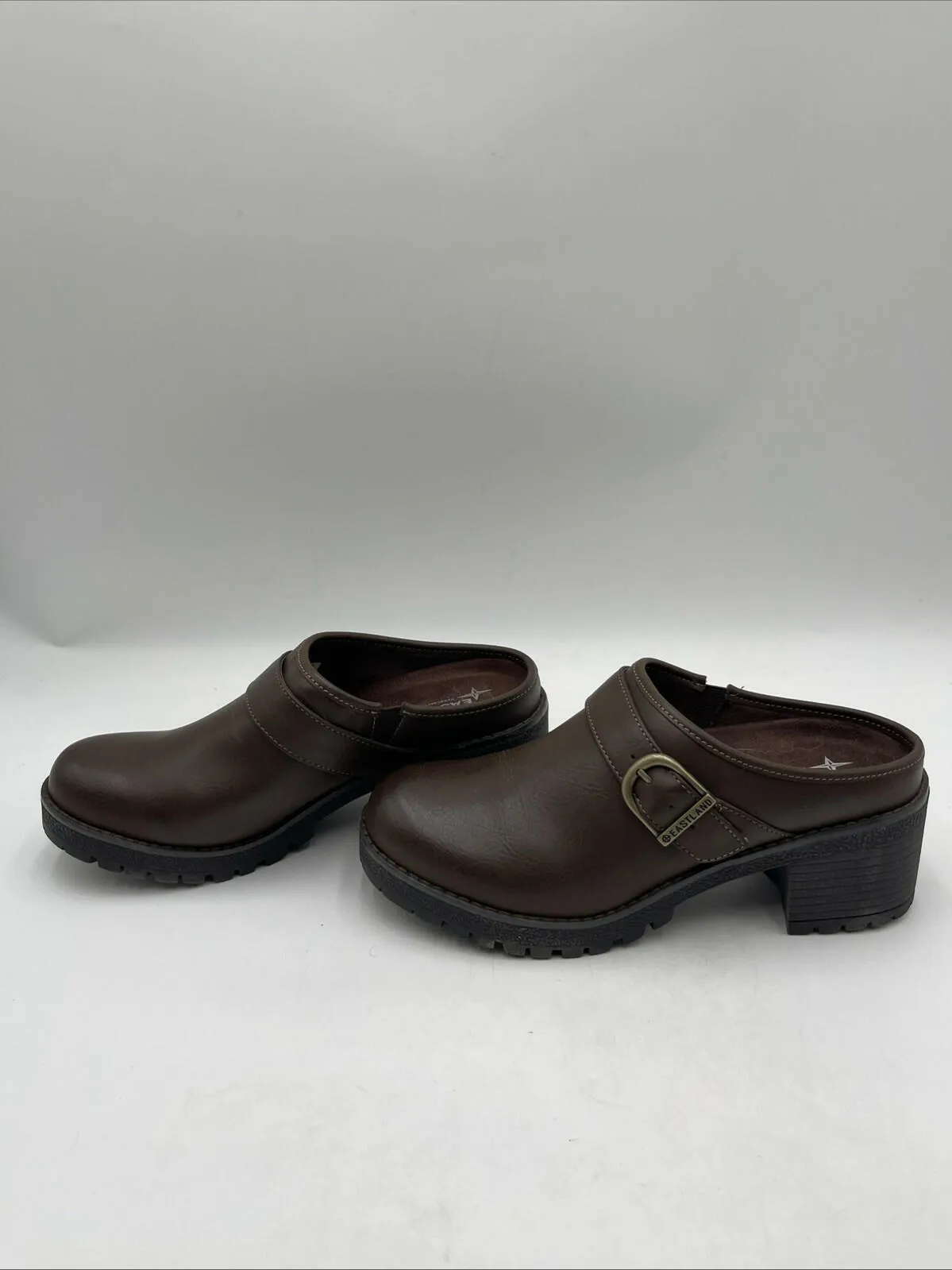 Eastland Women's Nola Clogs Brown Size 8.5 - Very Good