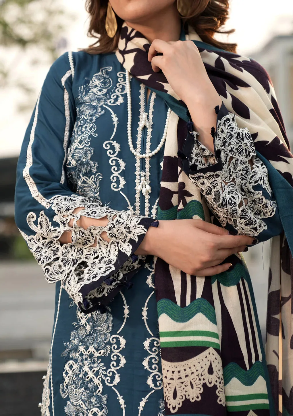 ELAF | PASHMINA WINTER SHAWL COLLECTION '24 | EPW-1B Heartfelt Whisper