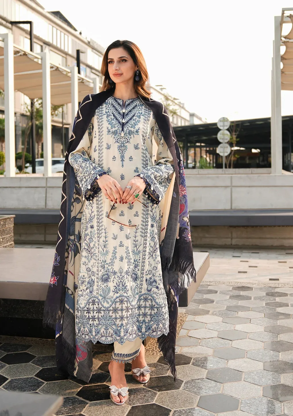 ELAF | PASHMINA WINTER SHAWL COLLECTION '24 | EPW-5B Cherished Memories