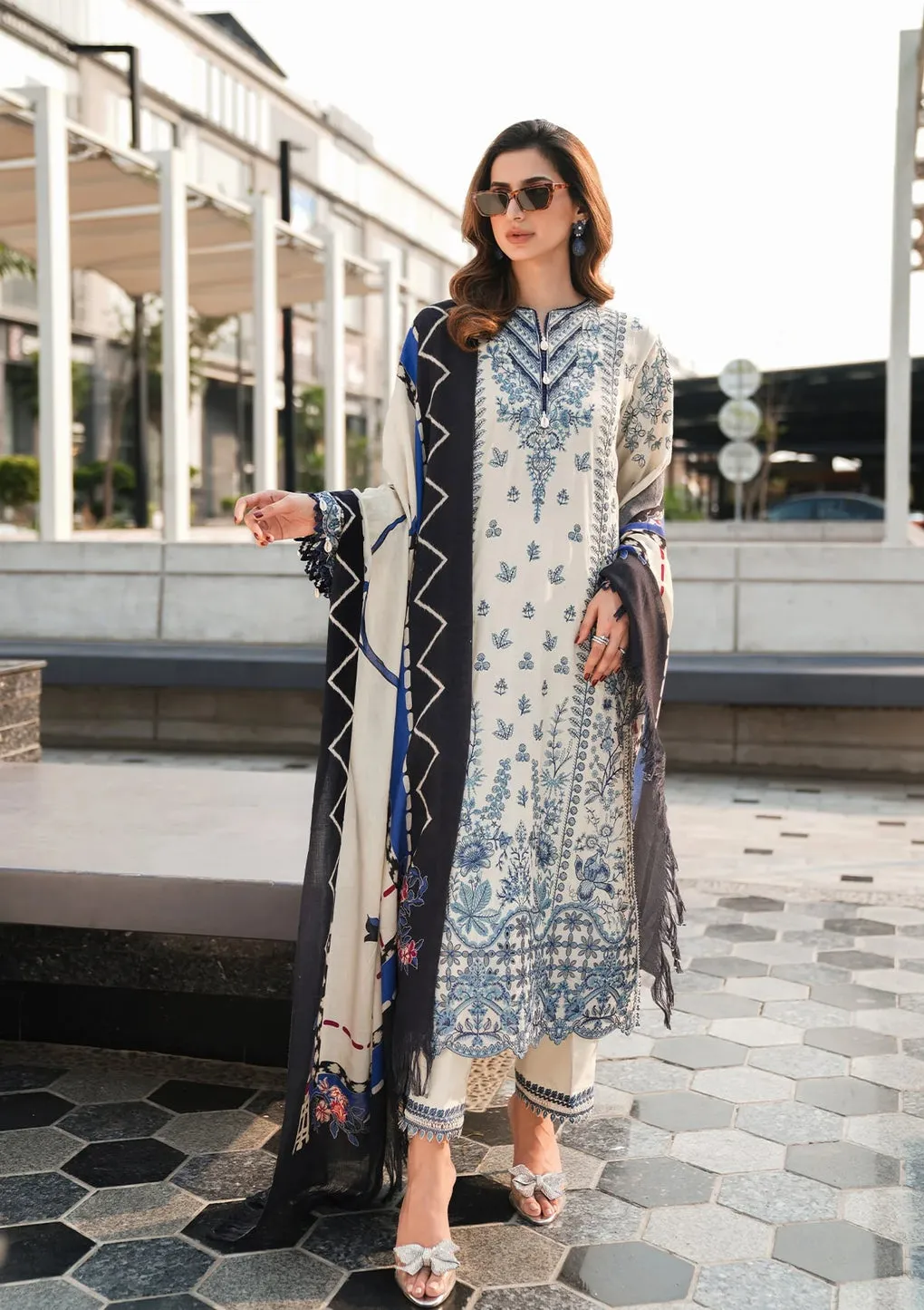 ELAF | PASHMINA WINTER SHAWL COLLECTION '24 | EPW-5B Cherished Memories