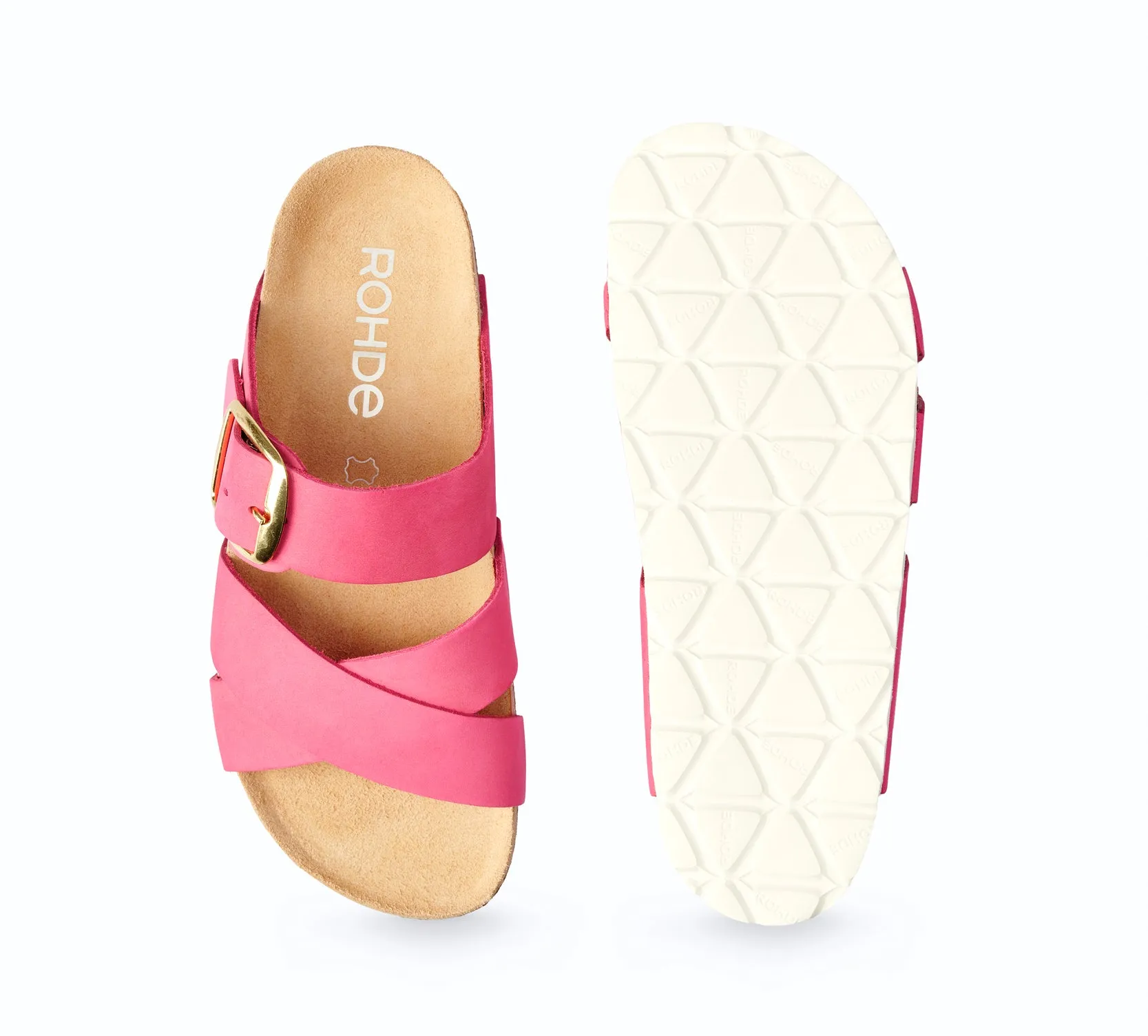 'Elba' women's slide sandal - pink