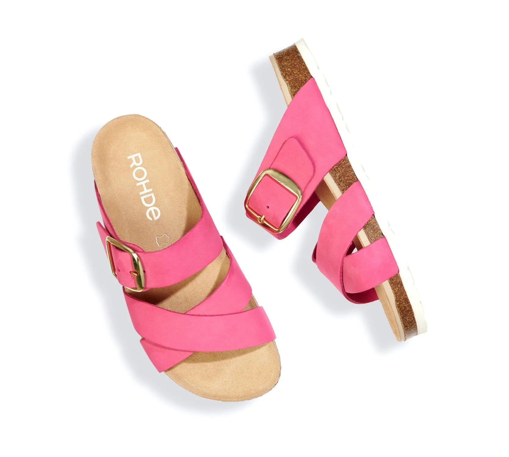 'Elba' women's slide sandal - pink
