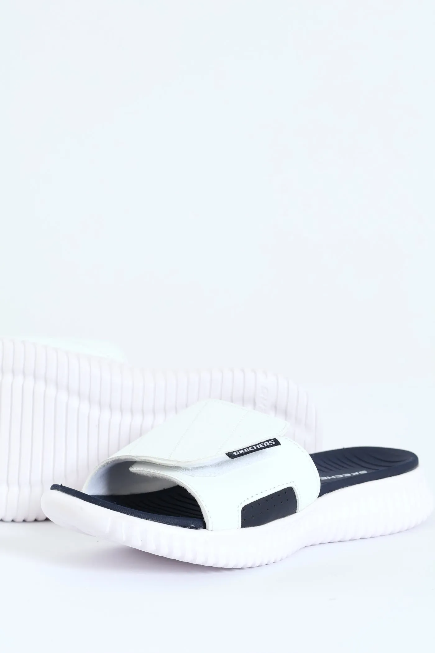 Elite Flex Trevera Foam Mule Sandal - Navy/White