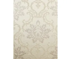 Embossed Floral Lattice Damask Beige 266675 Wallpaper