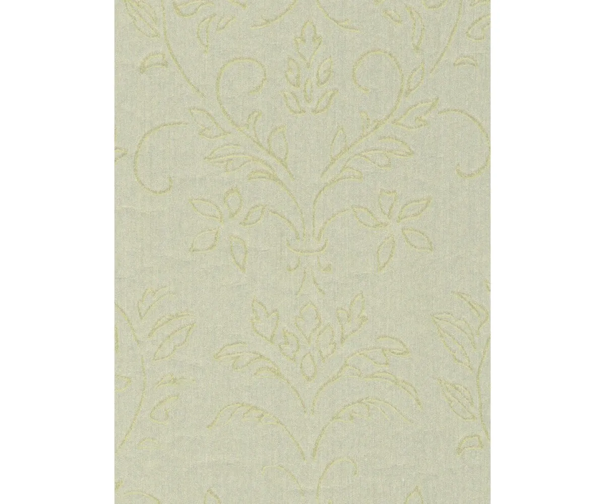 Floral Scroll Textured Metallic Green 290632 Wallpaper