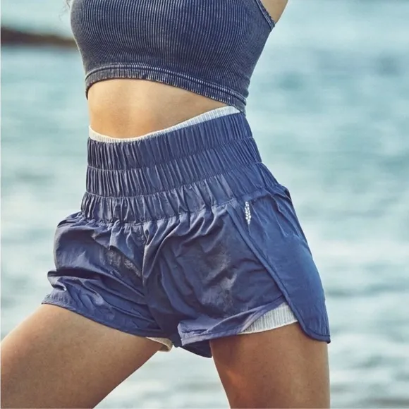 Free people fp movement take me home shorts Women's Blue Athletic Shorts