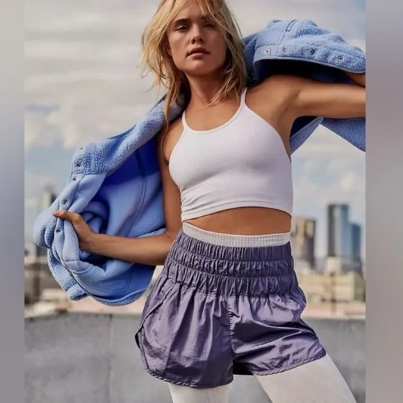 Free people fp movement take me home shorts Women's Blue Athletic Shorts