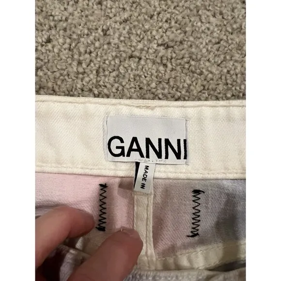 GANNI Rainbow Tie-Dyed Mini Skirt Size EU 34/ US 2/XS $270