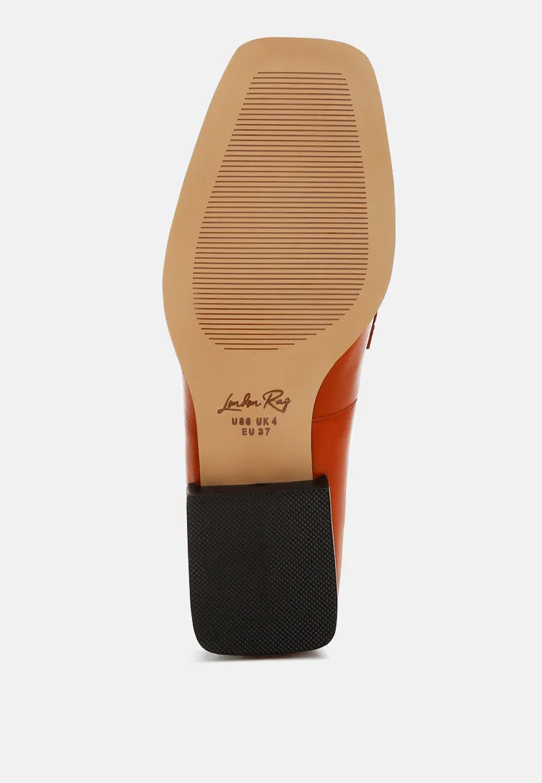 Genuine Leather Braided Loafers By RAG