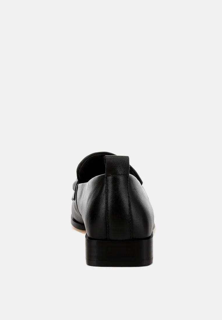 Genuine Leather Braided Loafers By RAG