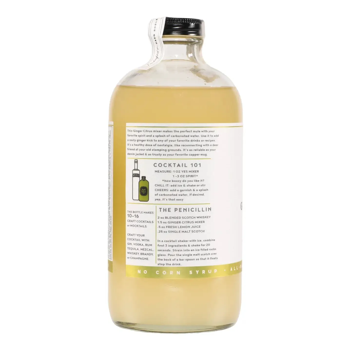 Ginger Citrus Mixer- Yes Cocktail Company