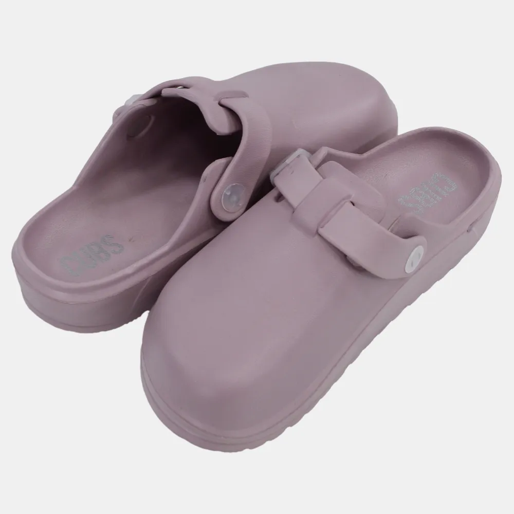 Girls Rubber Clogs – Dusty Pink