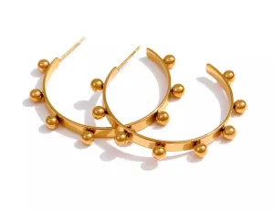 Gold Plated Hoops 200-19 | Erika Williner Designs