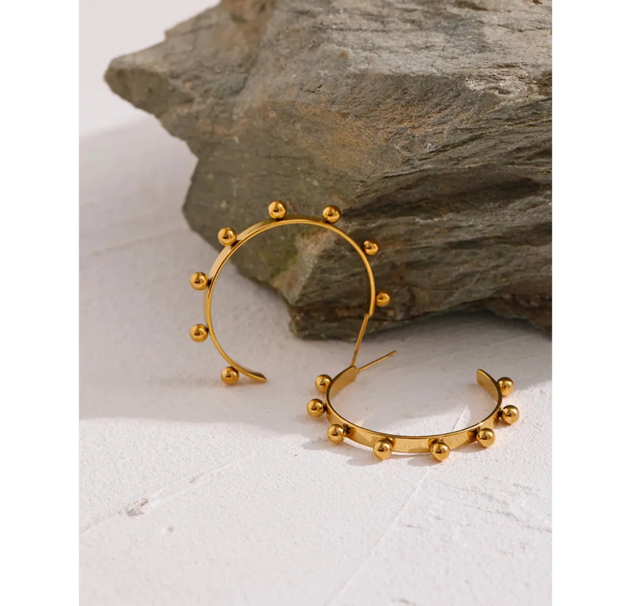 Gold Plated Hoops 200-19 | Erika Williner Designs