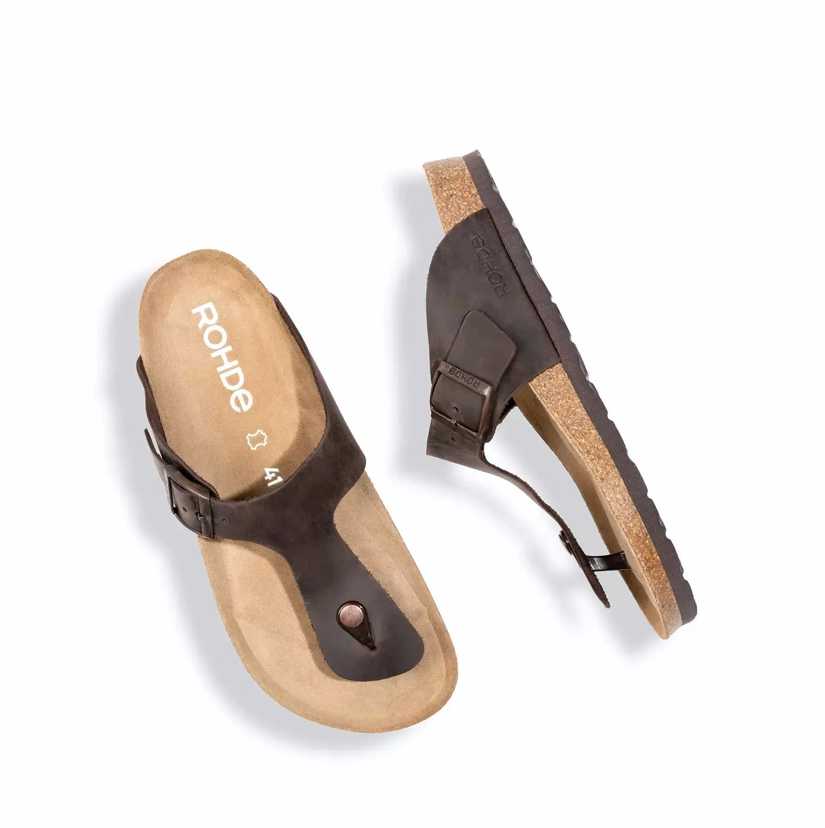 'Grado' men's slide toe sandal - brown