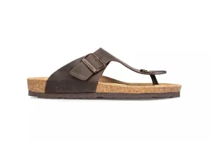 'Grado' men's slide toe sandal - brown