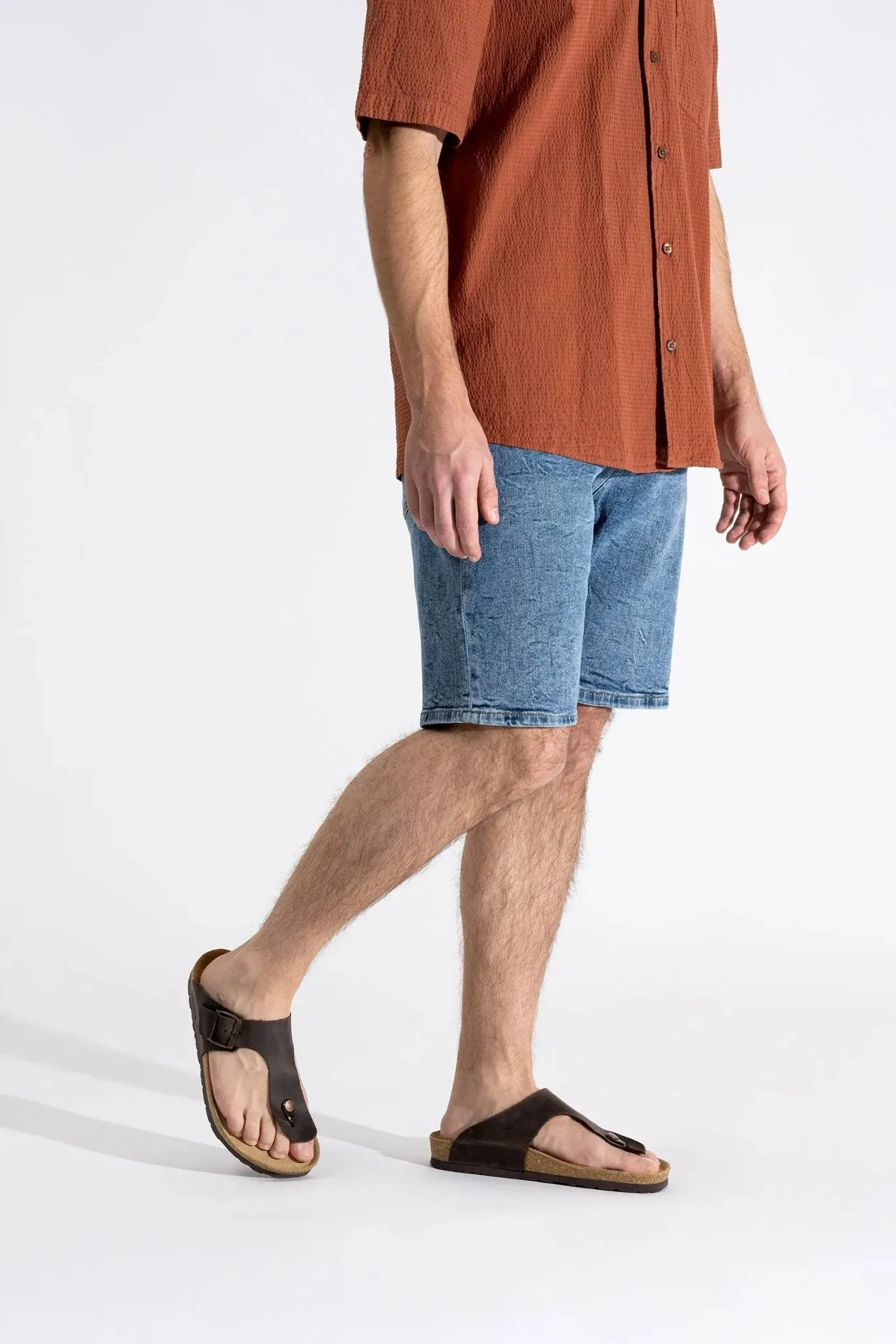 'Grado' men's slide toe sandal - brown