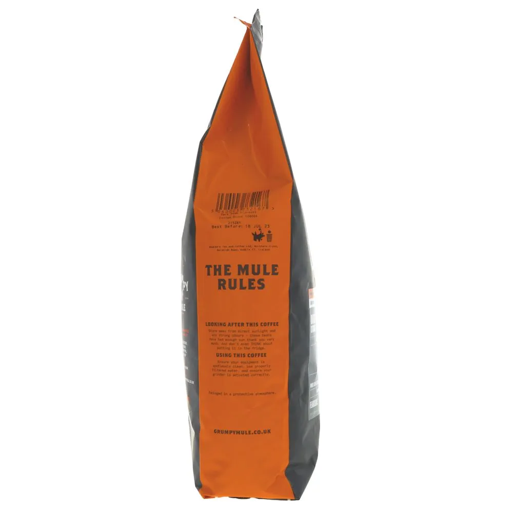 Grumpy Mule | Dark Peak Espresso Beans - Strong, Intense & Fortifying | 1kg