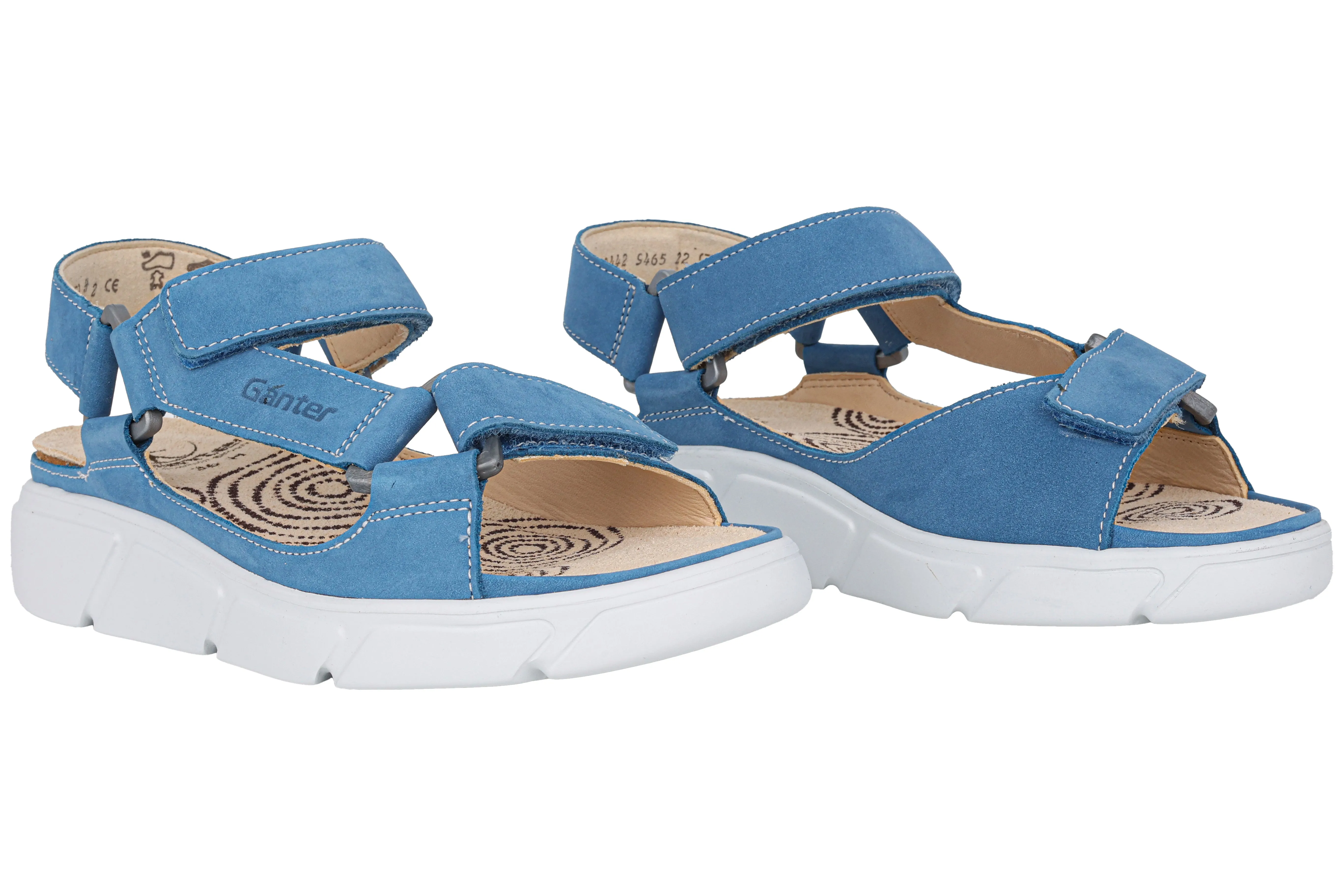 'Halina' women's wide fit (H) sandal - Blue