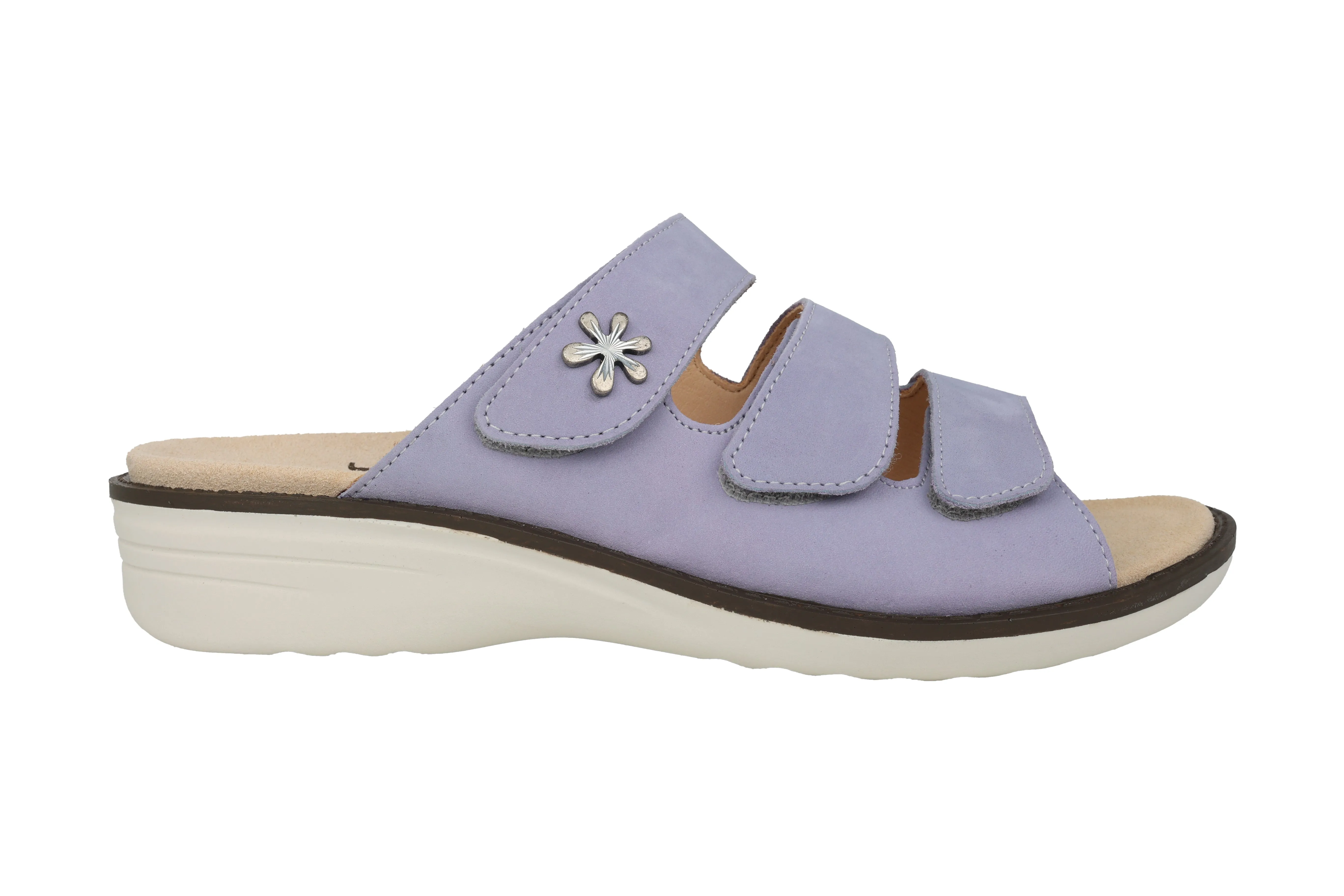 'Hera' women's wide fit (H) sandal - purple