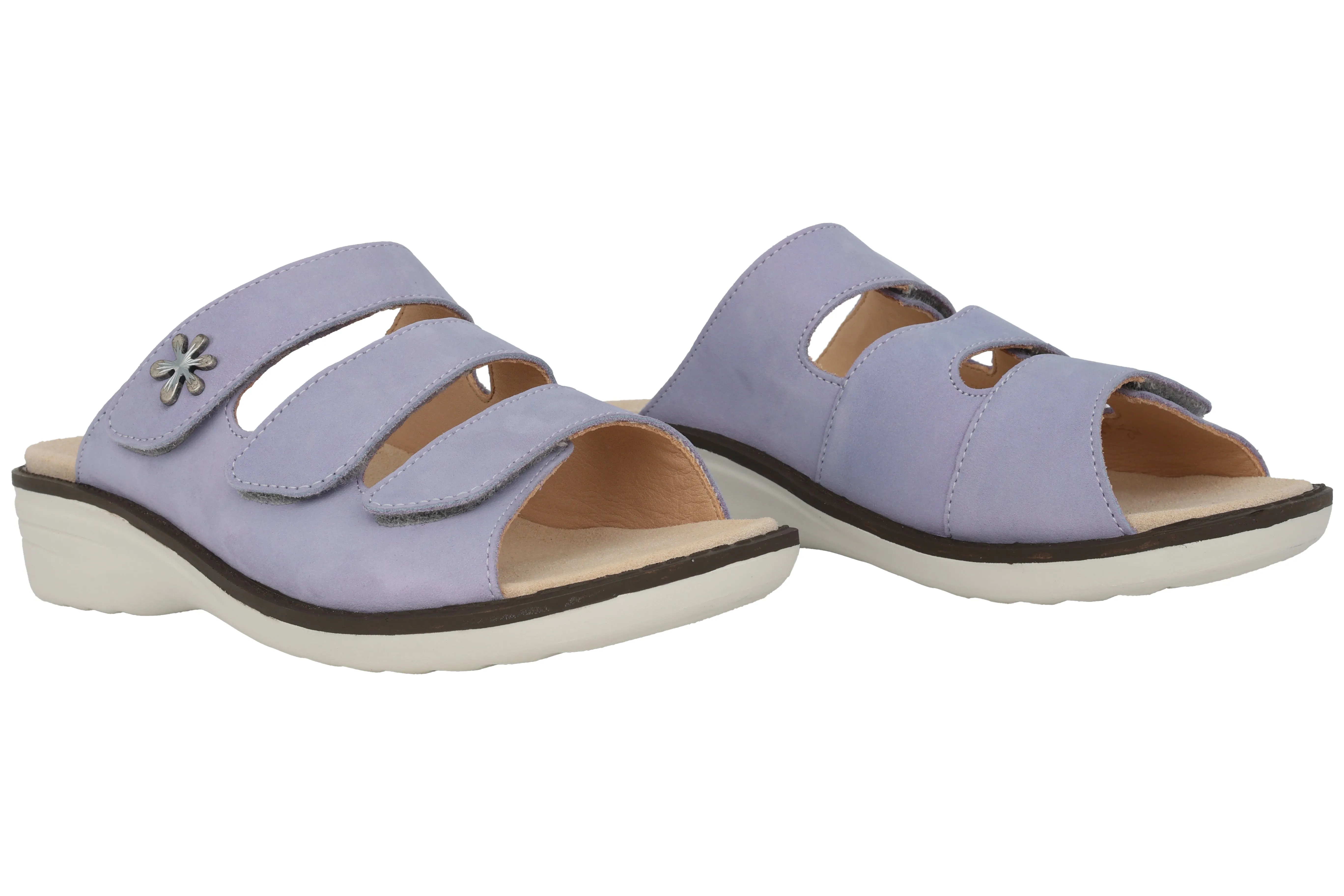 'Hera' women's wide fit (H) sandal - purple