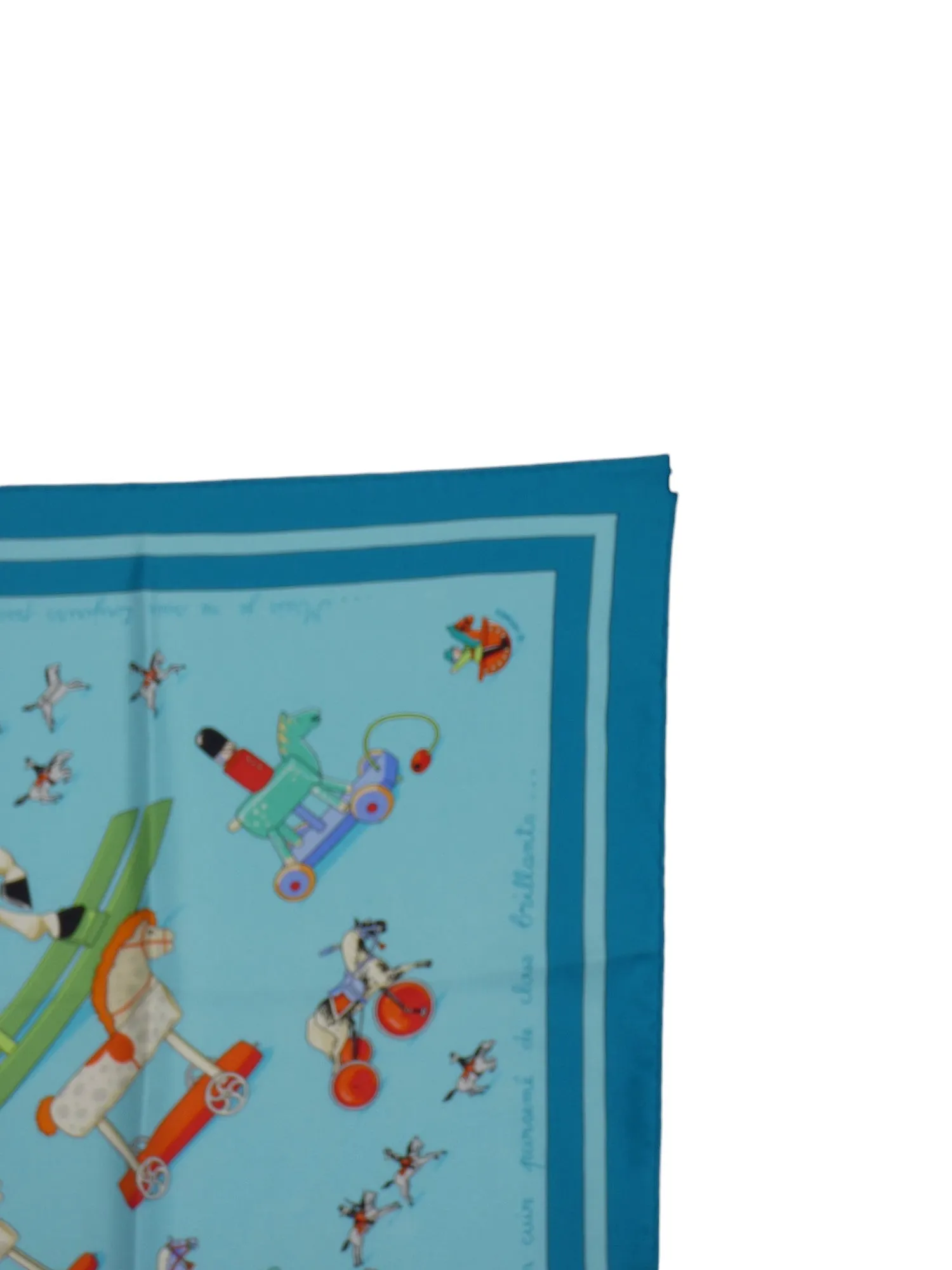 HERMES- "Raconte-moi le Cheval" Print Silk Twill Scarf