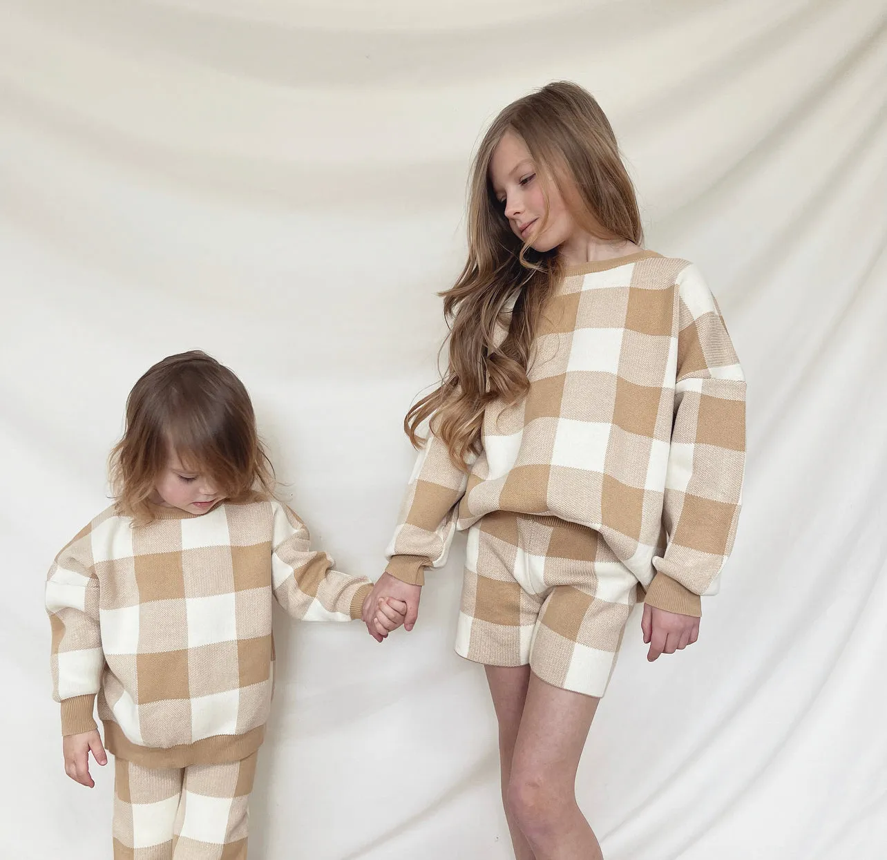 HUNTER & ROSE CHECKED QUINN SHORTS