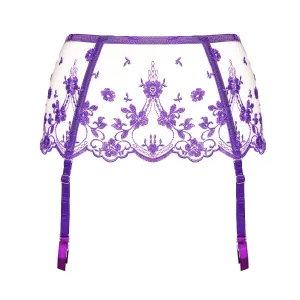 I.D.Sarrieri Lavender Field Luxury Suspender Belt