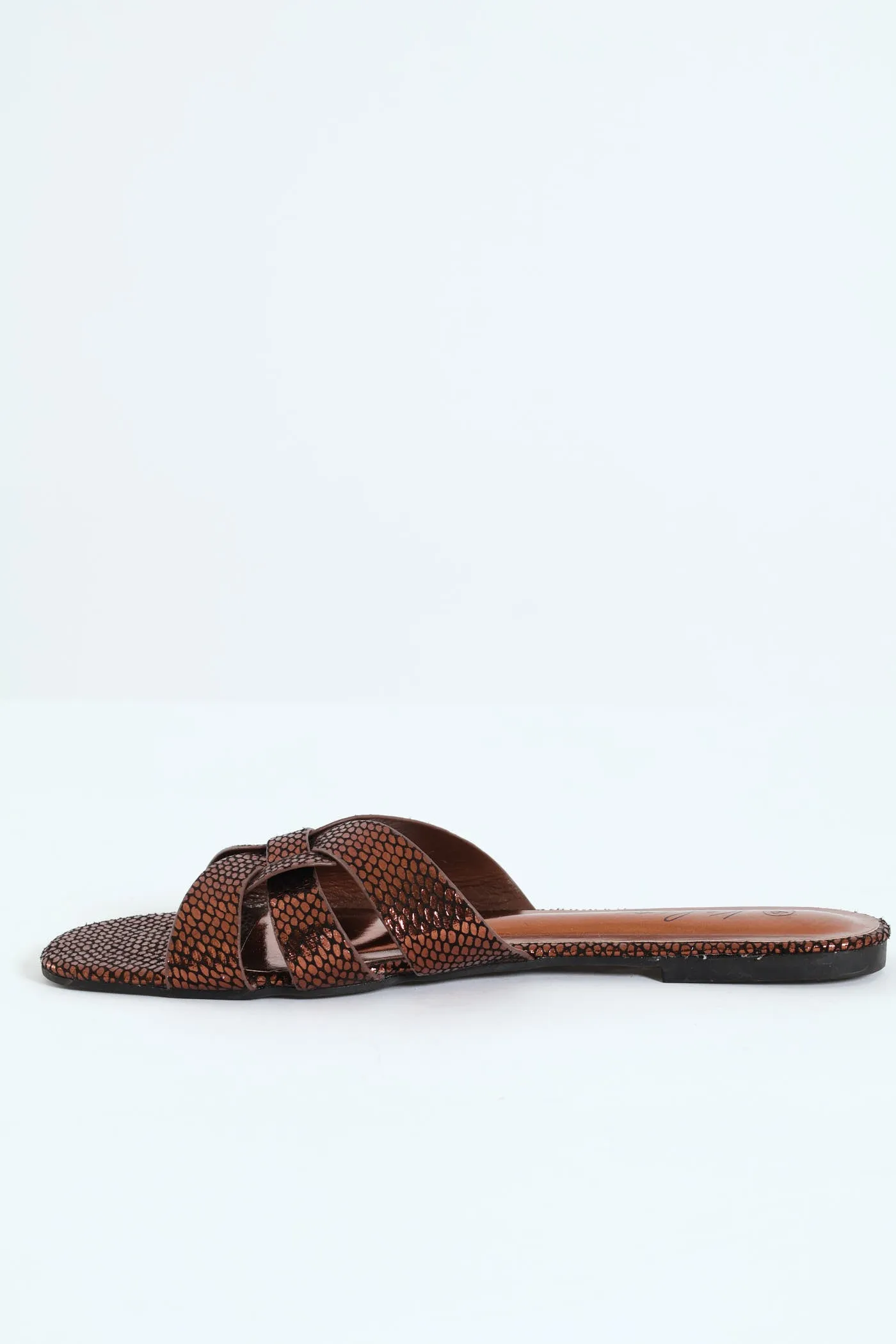Interlink Basic Mule Sandal - Bronze