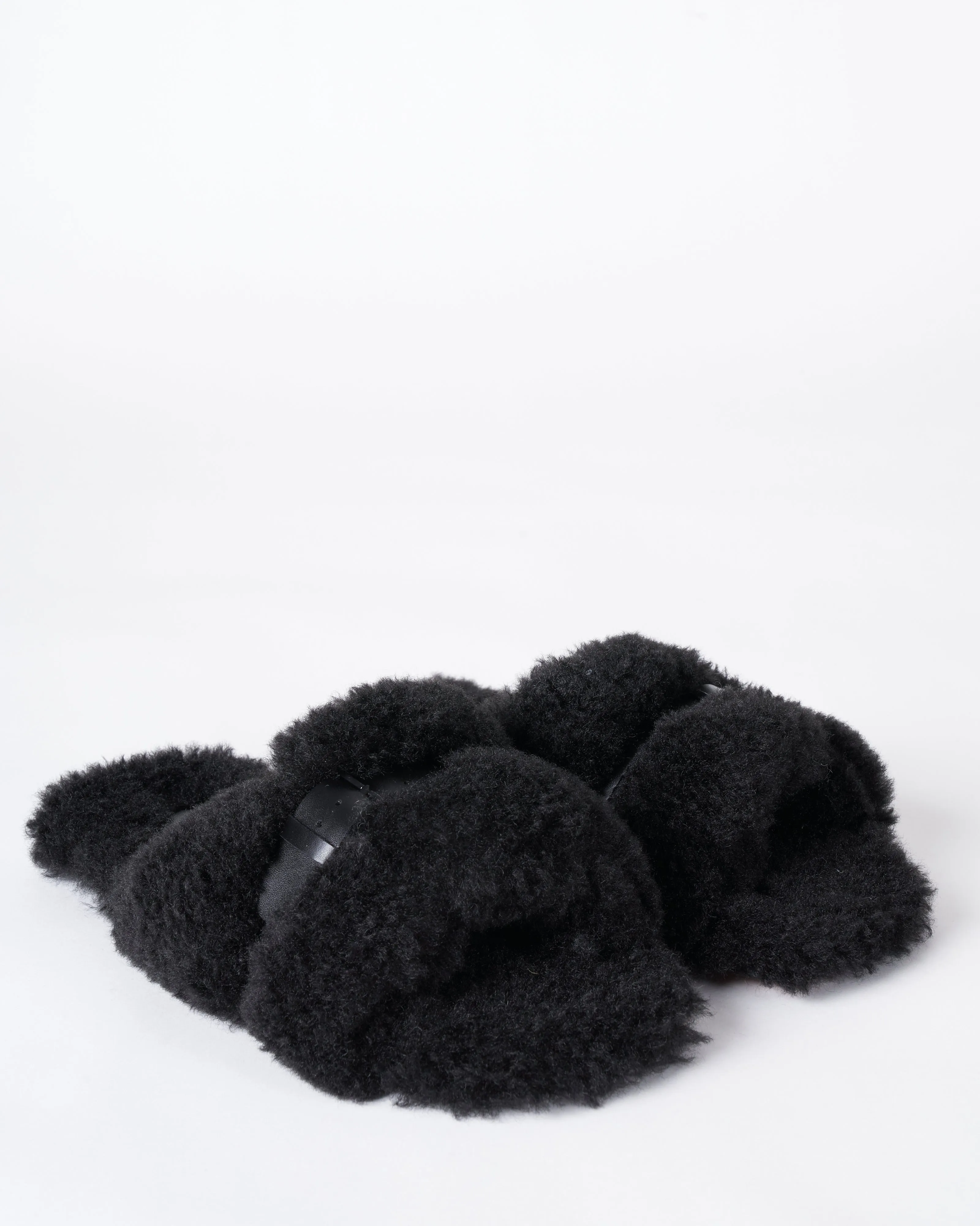 irina - black shearling