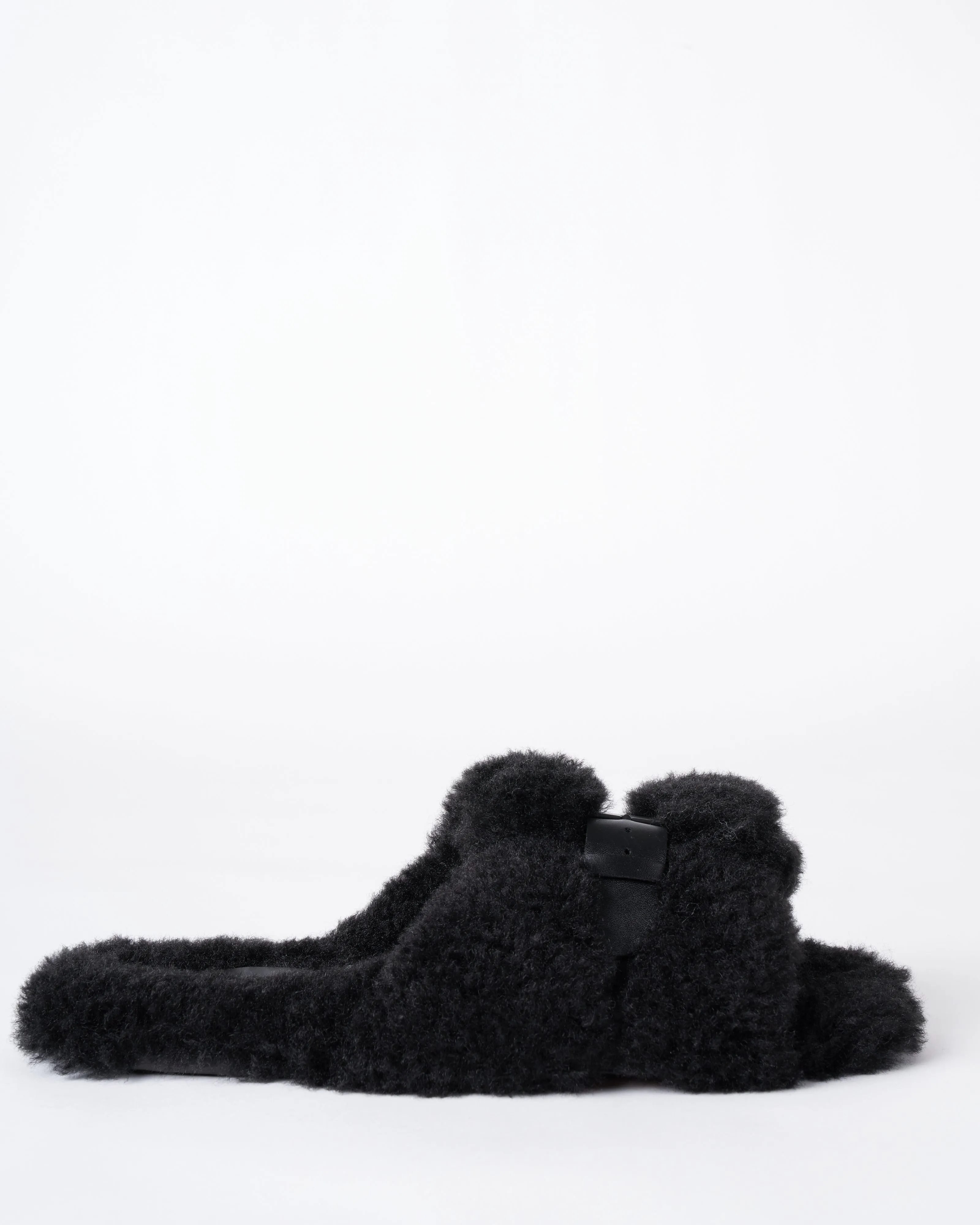 irina - black shearling
