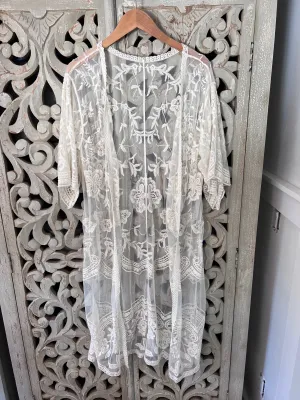 Ivory Lace Kimono (RESTYLE)