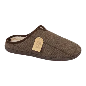 Jo & Joe Hamish Dark Brown Mule Slipper