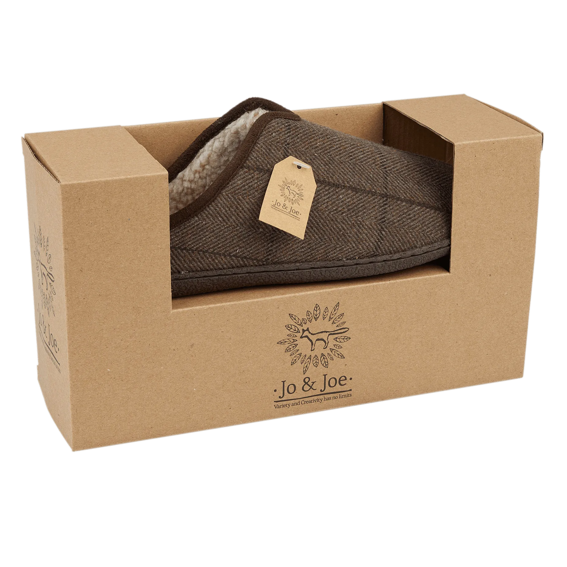 Jo & Joe Hamish Dark Brown Mule Slipper